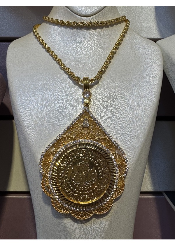 Altın kaplama kolye 