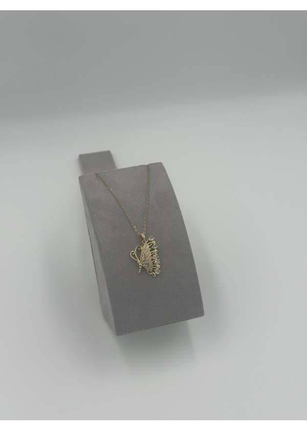 Kelebek gold kolye 