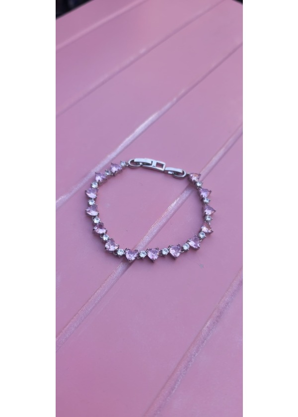 Pembe Kalpli Bileklik